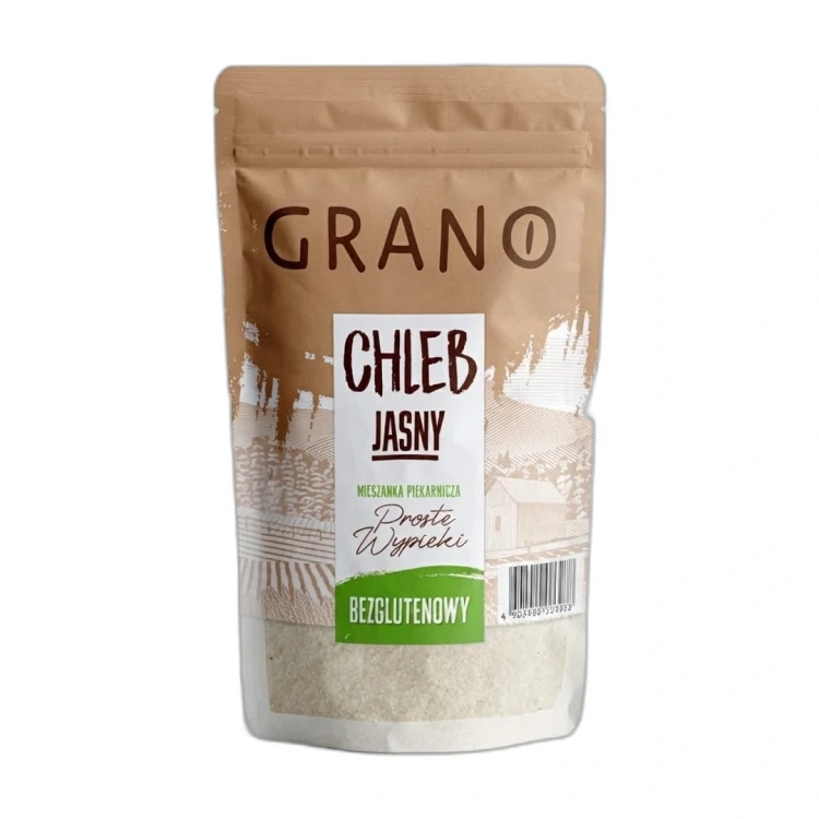 Jasny chleb bezglutenowy - mieszanka do pieczenia 500g Grano