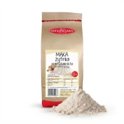 Mąka żytnia 1kg Młyn Niedźwiady — opakowanie i zawartość produktu