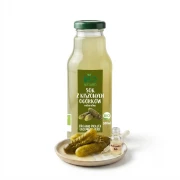 Ekologiczny sok z kiszonych ogórków 300 ml Bio Naturo — opakowanie i zawartość produktu