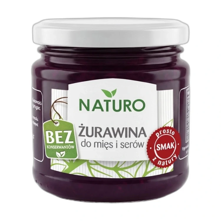 Żurawina do mięs i serów 220 g Naturo