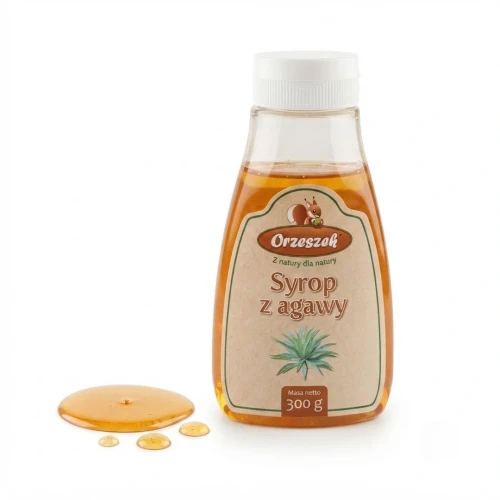 Syrop z agawy Orzeszek — opakowanie i zawartość produktu