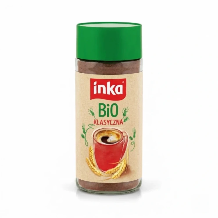 Kawa zbożowa Inka BIO 100g Inka — opakowanie, zdjęcie studyjne