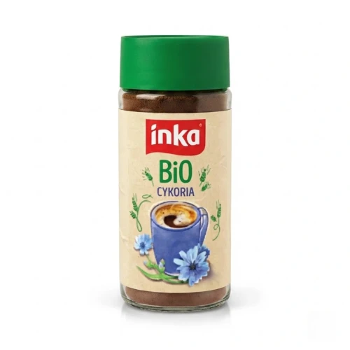 Kawa zbożowa Inka cykoria BIO 100g Inka — opakowanie, zdjęcie studyjne