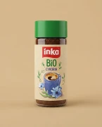 Kawa zbożowa Inka cykoria BIO 100g Inka — opakowanie na tle w kolorze produktu