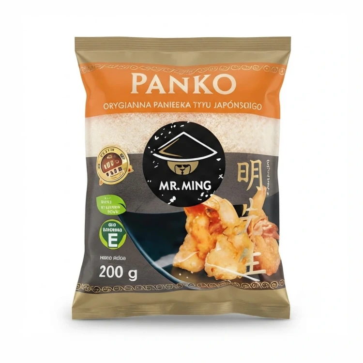 Panierka Panko bułka tarta typu japońskiego 200g Mr. Ming — opakowanie, zdjęcie studyjne