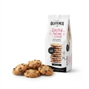 Bezglutenowe ciastka maślane  z czekoladą 140g Glutenex — opakowanie i zawartość produktu