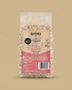Bezglutenowe płatki owsiane błyskawiczne 350g Glutenex — opakowanie na tle w kolorze produktu