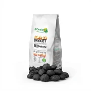 Ekologiczny brykiet węgla drzewnego do grilla 2.2 kg Bio Naturo — opakowanie i zawartość produktu