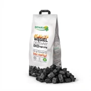 Ekologiczny węgiel drzewny do grilla 2.2 kg Bio Naturo — opakowanie i zawartość produktu