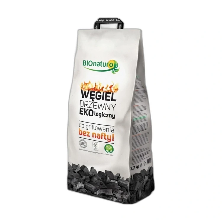 Ekologiczny węgiel drzewny do grilla 2.2 kg Bio Naturo