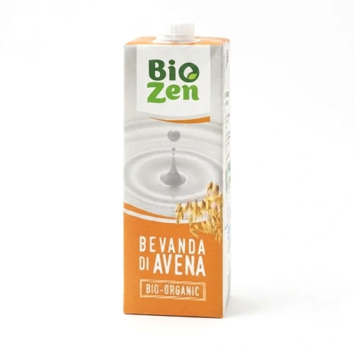 Napój owsiany BIO 1 l BioZen — opakowanie, zdjęcie studyjne