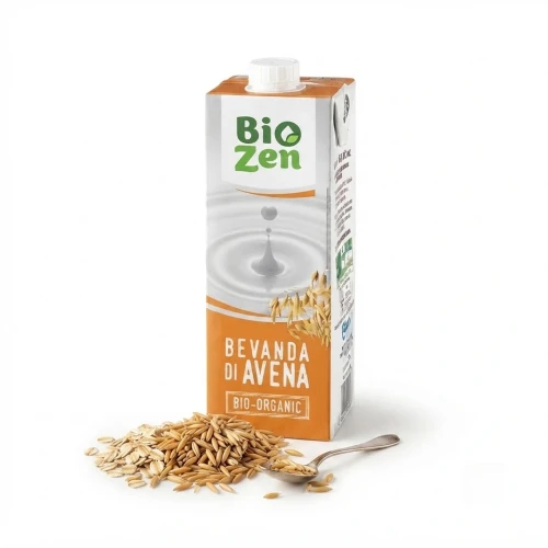 Napój owsiany BIO 1 l BioZen — opakowanie i zawartość produktu