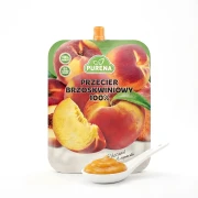 Przecier brzoskwiniowy 100% 300g Purena — opakowanie i zawartość produktu
