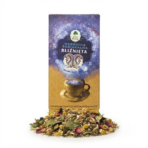 Herbatka zodiakalna 50 g (20 x 2,5 g) — opakowanie i zawartość produktu