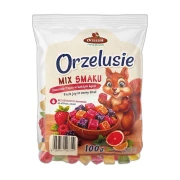 Orzelusie - mix smaku 100 g Orzeszek — opakowanie na białym tle