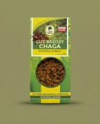 GUZ BRZOZY „CHAGA” 50 g — opakowanie na tle w kolorze produktu