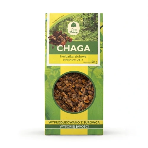 CHAGA 50 g — opakowanie, zdjęcie studyjne