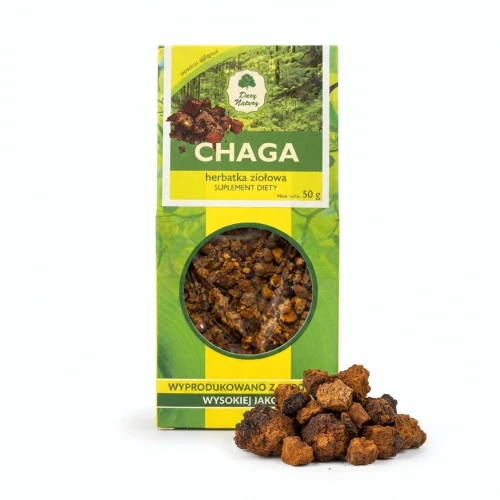CHAGA 50 g — opakowanie i zawartość produktu