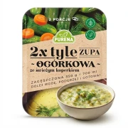 Zupa ogórkowa ze świeżym koperkiem 350g Purena — opakowanie i zawartość produktu
