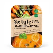 Zupa krem marchew-dynia ze świeżą kolendrą 350g Purena — opakowanie, zdjęcie studyjne