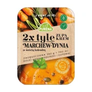 Zupa krem marchew-dynia ze świeżą kolendrą 350g Purena — opakowanie na białym tle