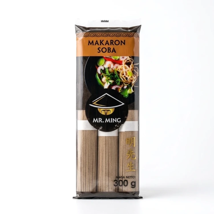 Makaron Soba 300 g Mr. Ming — opakowanie, zdjęcie studyjne