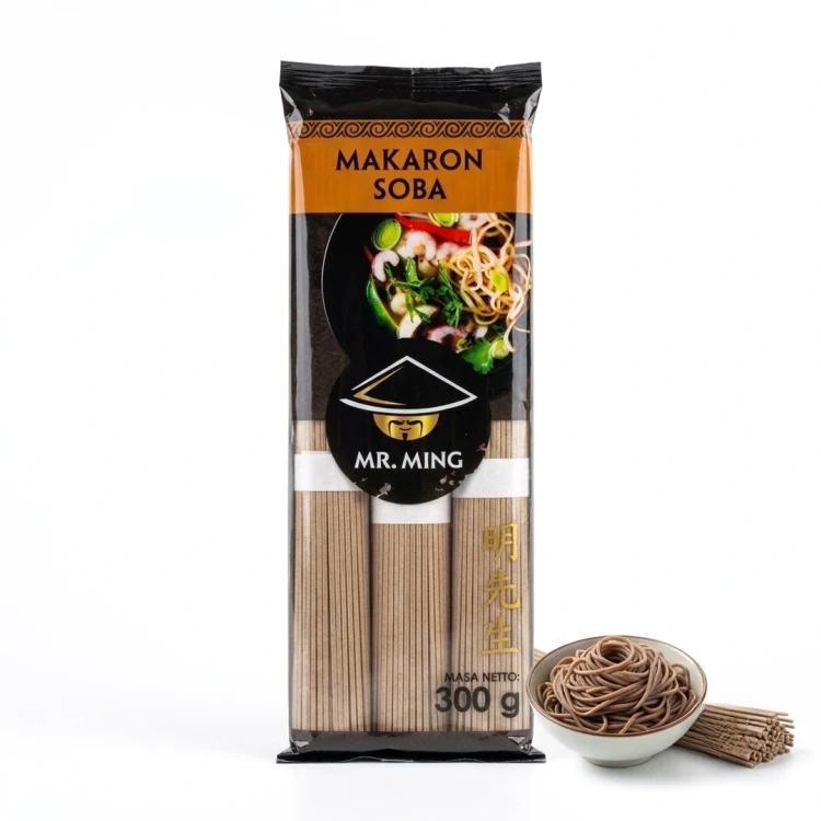 Makaron Soba 300 g Mr. Ming — opakowanie i zawartość produktu