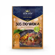 Uniwersalny sos do potraw z woka 80g Sen Soy — opakowanie, zdjęcie studyjne