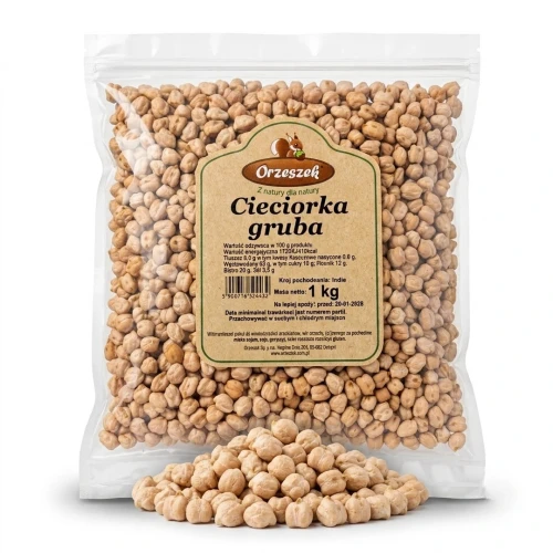 Cieciorka gruba 1 kg Orzeszek — opakowanie i zawartość produktu
