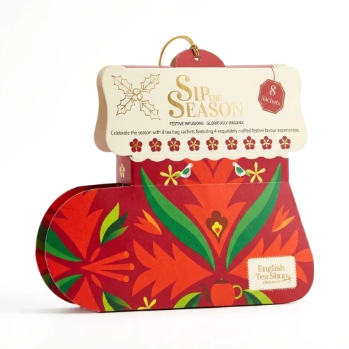 FESTIVE INFUSIONS 12 g ENGLISH TEA SHOP — opakowanie, zdjęcie studyjne