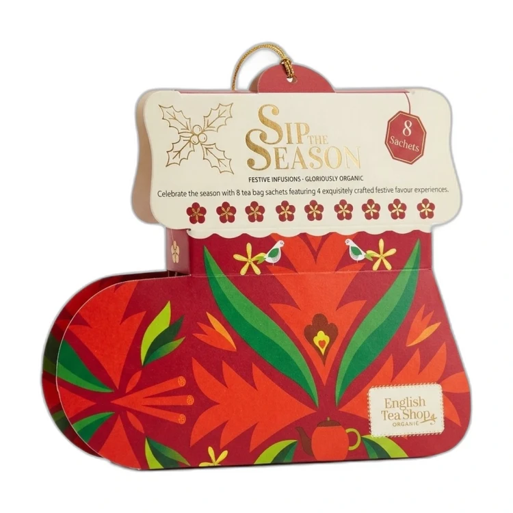 FESTIVE INFUSIONS 12 g ENGLISH TEA SHOP — opakowanie na białym tle